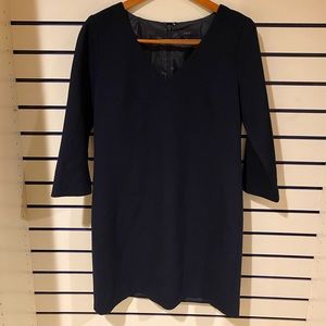 J Crew M navy blue dress